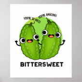 Bitterzoete Funny Bitter Gourd Pun Poster (Voorkant)