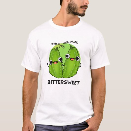 Bitterzoete Funny Bitter Gourd Pun T-shirt (Voorkant)