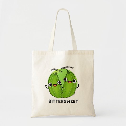 Bitterzoete Funny Bitter Gourd Pun Tote Bag (Voorkant)