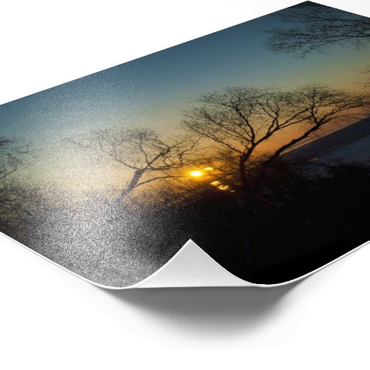 bitterzoete zonsondergang foto afdruk (Hoek)