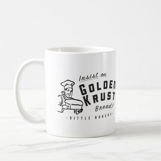 Bittle Bakery "Golden Krust" 11 oz Two-Tone Mok (Links)