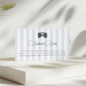 Bitty Bow Oh Boy Baby shower Boeken voor Baby Informatiekaartje