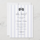 Bitty Bow Oh Boy Baby shower Kaart (Voorkant)