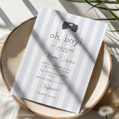 Bitty Bow Oh Boy Baby shower Kaart