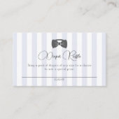 Bitty Bow Oh Boy Baby shower Luier Raffle Informatiekaartje (Voorkant)