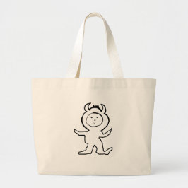 Bitty Bull Jammies-Kind Grote Tote Bag