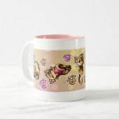 BittyKitty Tweekleurige Koffiemok (Voorkant links)