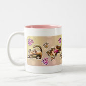 BittyKitty Tweekleurige Koffiemok (Links)
