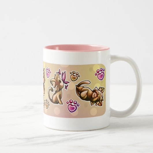 BittyKitty Tweekleurige Koffiemok (Rechts)