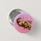 BittyKittyPeekaboo Ronde Button 3,2 Cm (Voorkant /achterkant)