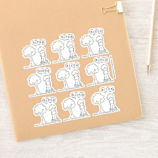 BITUB (geloof in het ongelooflijke) Sticker (Notitieboek)