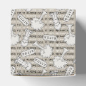 BITUB-patroon (geloof in het ongelooflijke) Bedankdoosjes (Bovenkant)