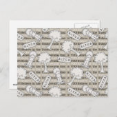 BITUB-patroon (geloof in het ongelooflijke) Briefkaart (Voorkant / Achterkant)