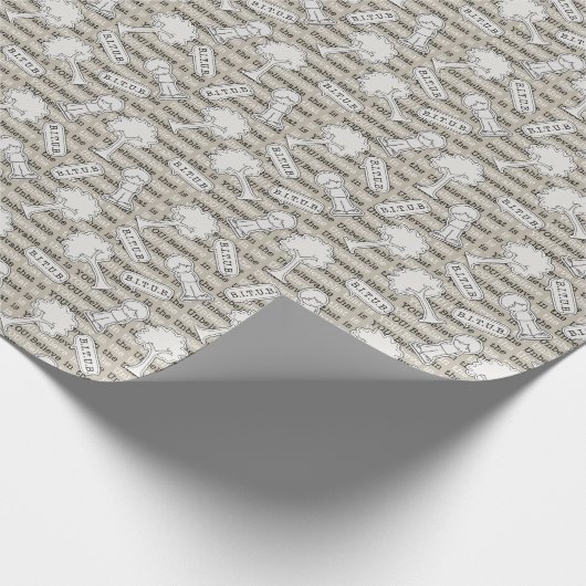 BITUB-patroon (geloof in het ongelooflijke) Cadeaupapier (Hoek)