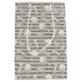 BITUB-patroon (geloof in het ongelooflijke) Medium Cadeauzakje (Voorkant)