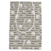 BITUB-patroon (geloof in het ongelooflijke) Medium Cadeauzakje (Achterkant)