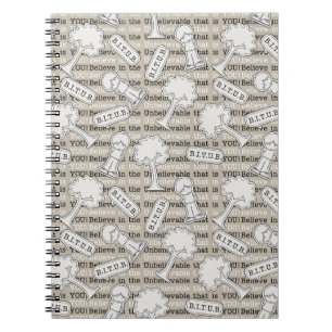 BITUB-patroon (geloof in het ongelooflijke) Notitieboek