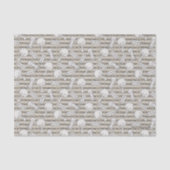 BITUB-patroon (geloof in het ongelooflijke) Tissuepapier (Voorkant)