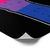 Biual First BI Pride Flag Support Resist Rights LG Poster (Hoek)