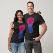 Biual First BI Pride Flag Support Resist Rights LG T-shirt (Unisex)