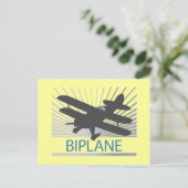 Bivliegtuigvliegtuig Briefkaart (Staand voorkant)
