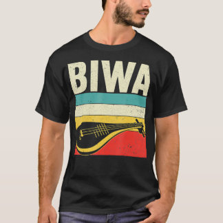 BIWA Asian Retro Instrument Design voor muziek T-shirt