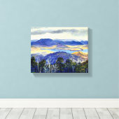 Biwa-meer, Japan, beroemd kunstwerk, Canvas Afdruk (Insitu (Houten vloer))