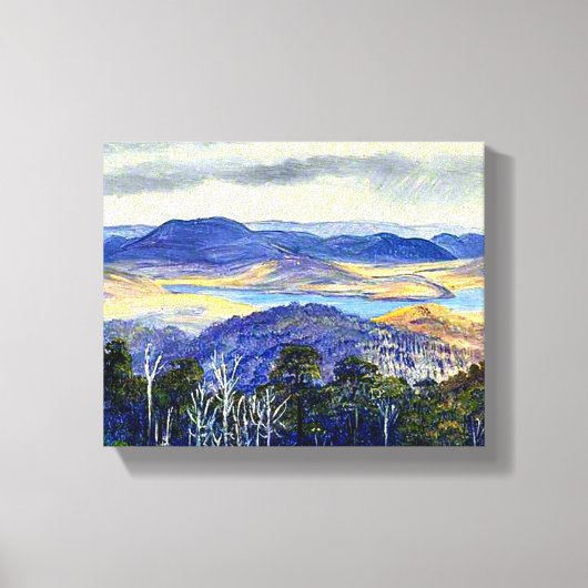 Biwa-meer, Japan, beroemd kunstwerk, Canvas Afdruk (Voorkant)