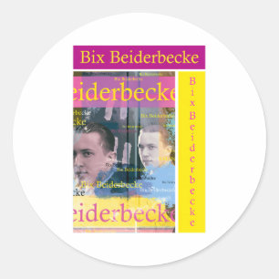 Bix Beiderbecke Ronde Sticker
