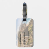 Bixby Bridge, Big Sur, California, Verenigde State Bagagelabel (Achterkant verticaal)