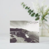 Bixby Bridge, Big Sur, California, Verenigde State Briefkaart (Staand voorkant)