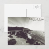 Bixby Bridge, Big Sur, California, Verenigde State Briefkaart (Voorkant / Achterkant)