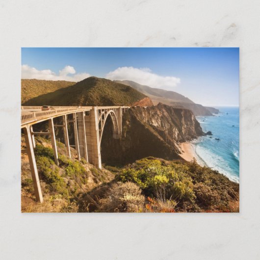 Bixby Bridge, Big Sur, California, Verenigde State Briefkaart (Voorkant)