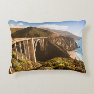 Bixby Bridge, Big Sur, California, Verenigde State Decoratief Kussen