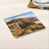 Bixby Bridge, Big Sur, California, Verenigde State Kartonnen Onderzetters (Schuin)
