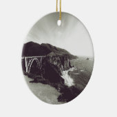 Bixby Bridge, Big Sur, California, Verenigde State Keramisch Ornament (Rechts)