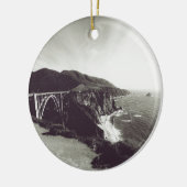 Bixby Bridge, Big Sur, California, Verenigde State Keramisch Ornament (Links)