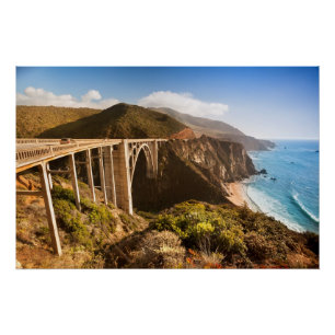 Bixby Bridge, Big Sur, California, Verenigde State Poster