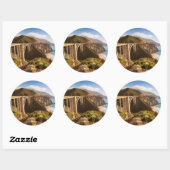 Bixby Bridge, Big Sur, California, Verenigde State Ronde Sticker (Vel)
