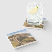 Bixby Bridge, Big Sur, California, Verenigde State Stenen Onderzetter (Zijkant)