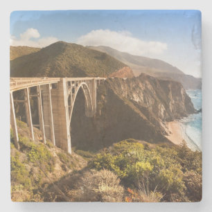Bixby Bridge, Big Sur, California, Verenigde State Stenen Onderzetter
