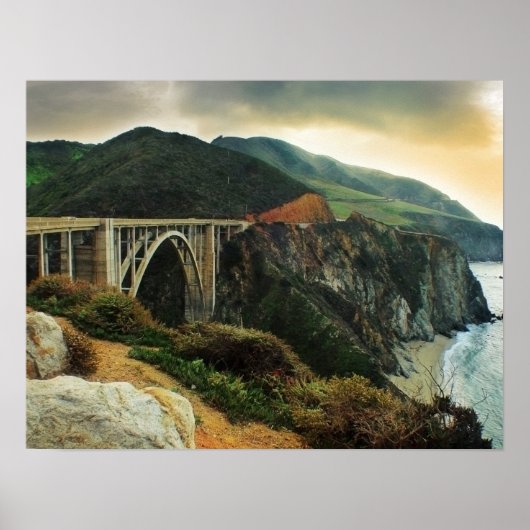 Bixby Bridge Big Sur Print (Voorkant)