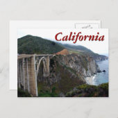 Bixby Bridge, Californië Briefkaart (Voorkant / Achterkant)