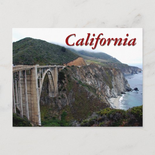 Bixby Bridge, Californië Briefkaart (Voorkant)