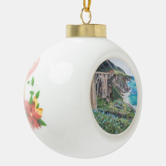 Bixby Bridge, keramisch balksiermiddel Keramische Bal Ornament (Links)
