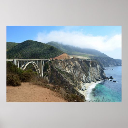 Bixby Bridge op de Big Sur-kust van Californië Poster (Voorkant)