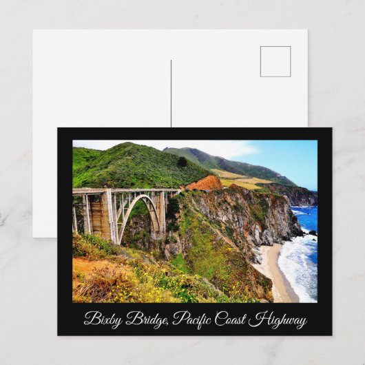 BIXBY BRIDGE PACIFIC COAST HIGHWAY BRIEFKAART (Voorkant / Achterkant)