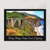 BIXBY BRIDGE PACIFIC COAST HIGHWAY BRIEFKAART (Voorkant)