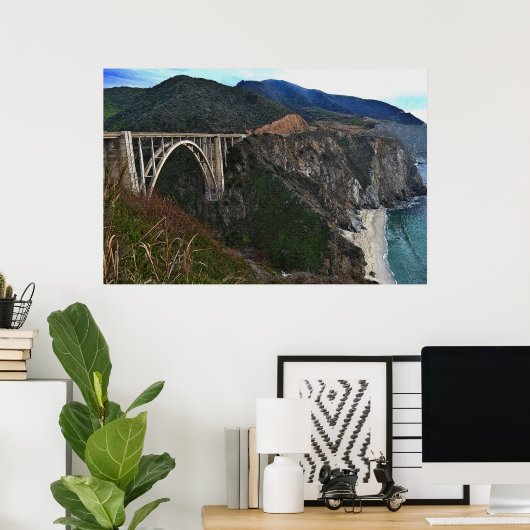Bixby Creek Bridge 36 x 24 Poster (Thuiskantoor)