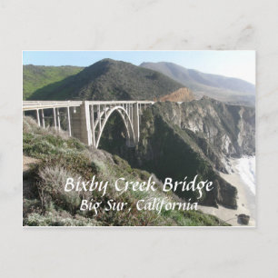 Bixby Creek Bridge, Big Sur, Californië Briefkaart